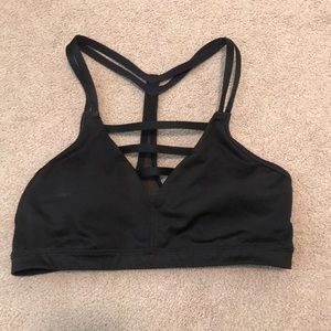 Strappy black sports bra! Victoria Secret